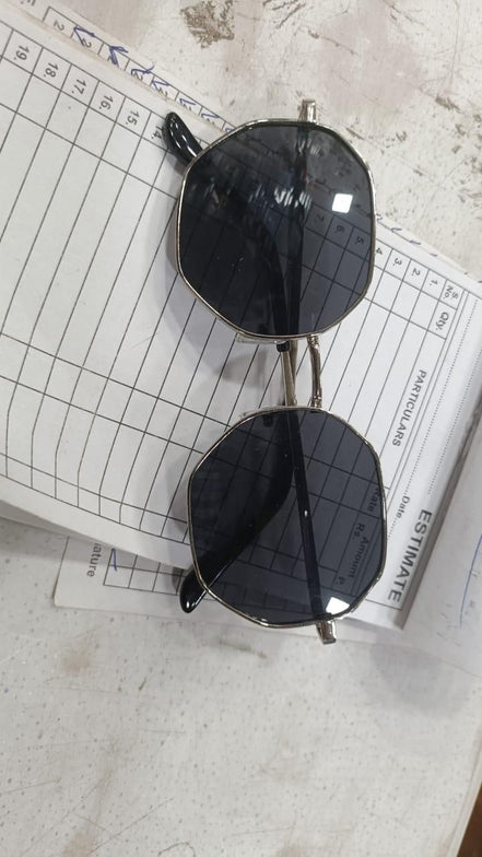 🕶️ SUGA Octagon Round Black Sunglasses