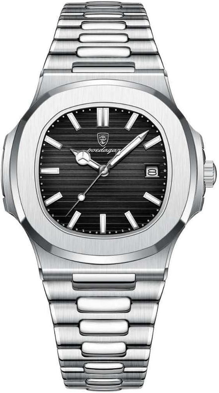 ⌚ Luxury Stainless Steel Watch