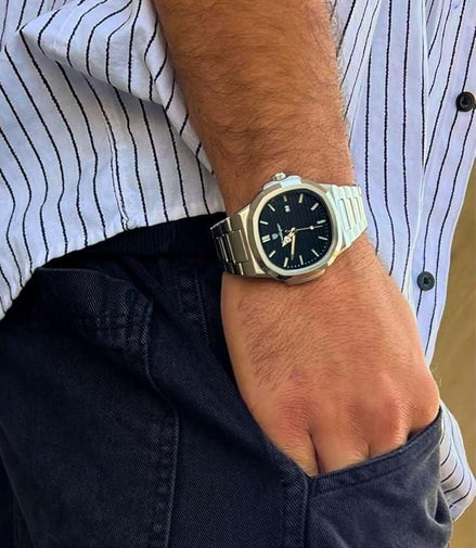 ⌚ Luxury Stainless Steel Watch